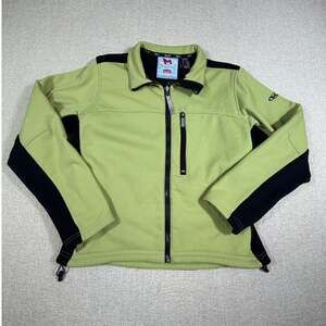 Marker Women M Green Black Zip Front Long Sleeve Lightweight Cycling Jacket